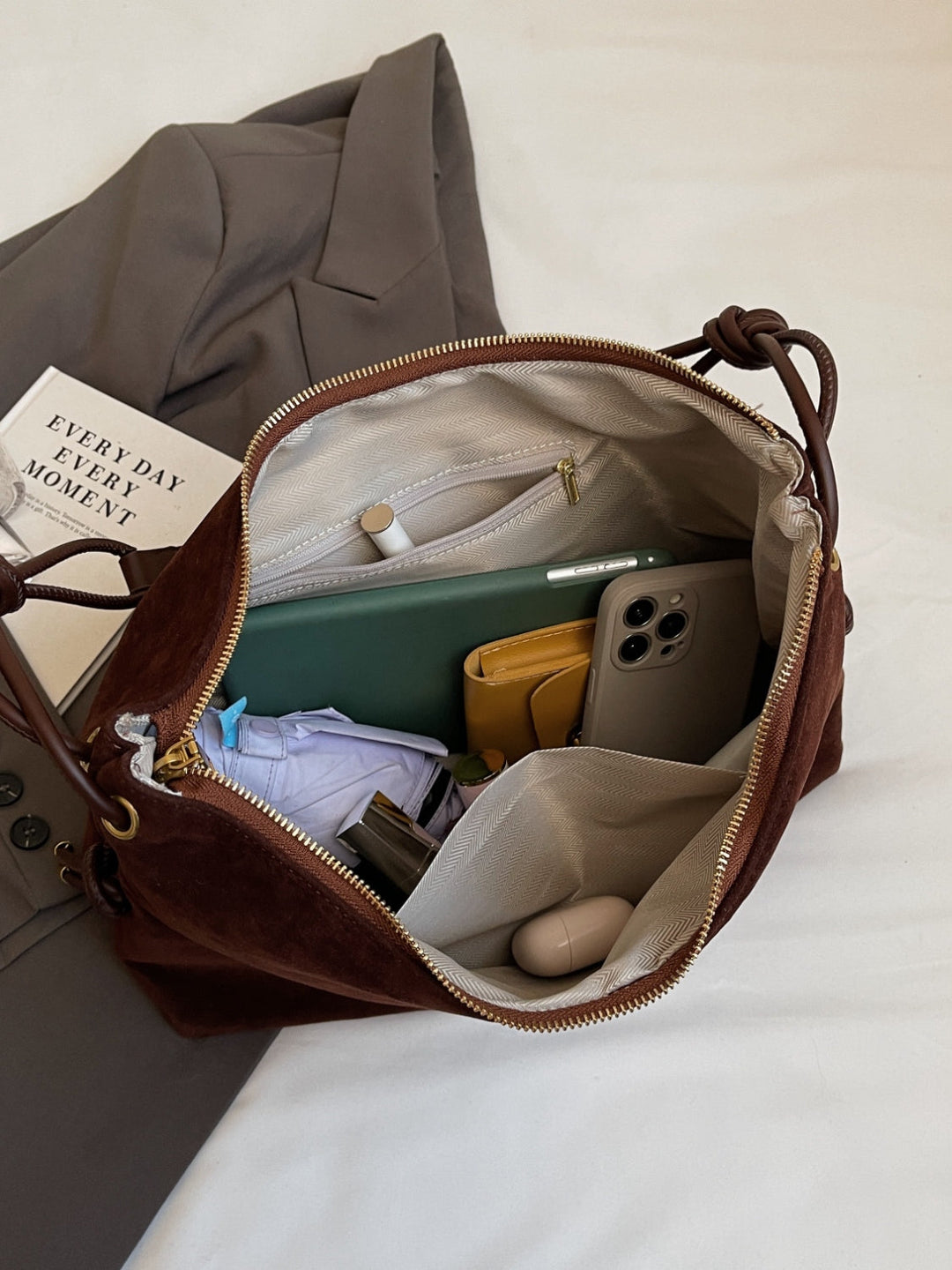 W&W Mode | Handtasche Aus Wildleder