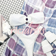 WW Bandeau-Bikini mit Ringausschnitt