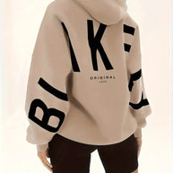 WW | Warme Damen Hoodie Jacke Mit Modischem Druck Und Kapuze