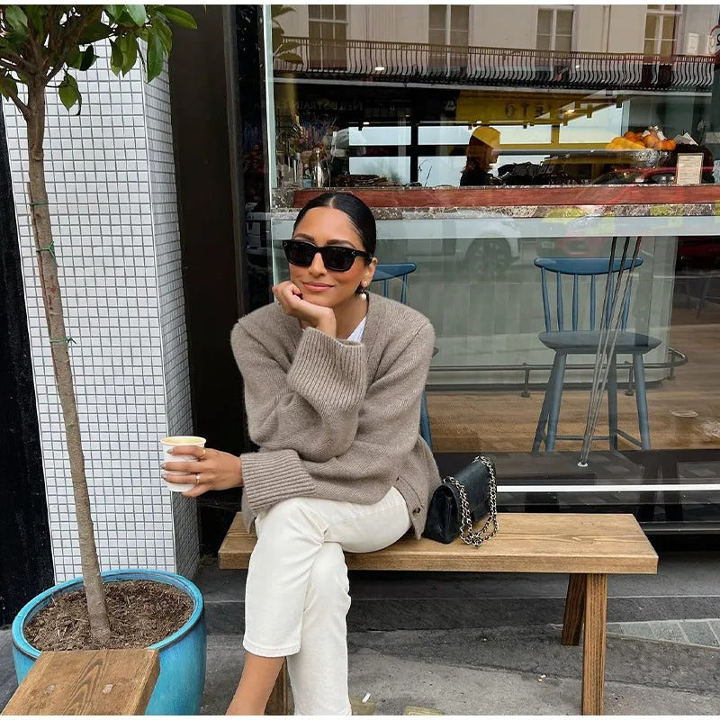 WW | Gestrickte Strickjacke