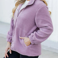 WW | Sherpa Kontrastbesatz Reißverschluss-Taschenjacke