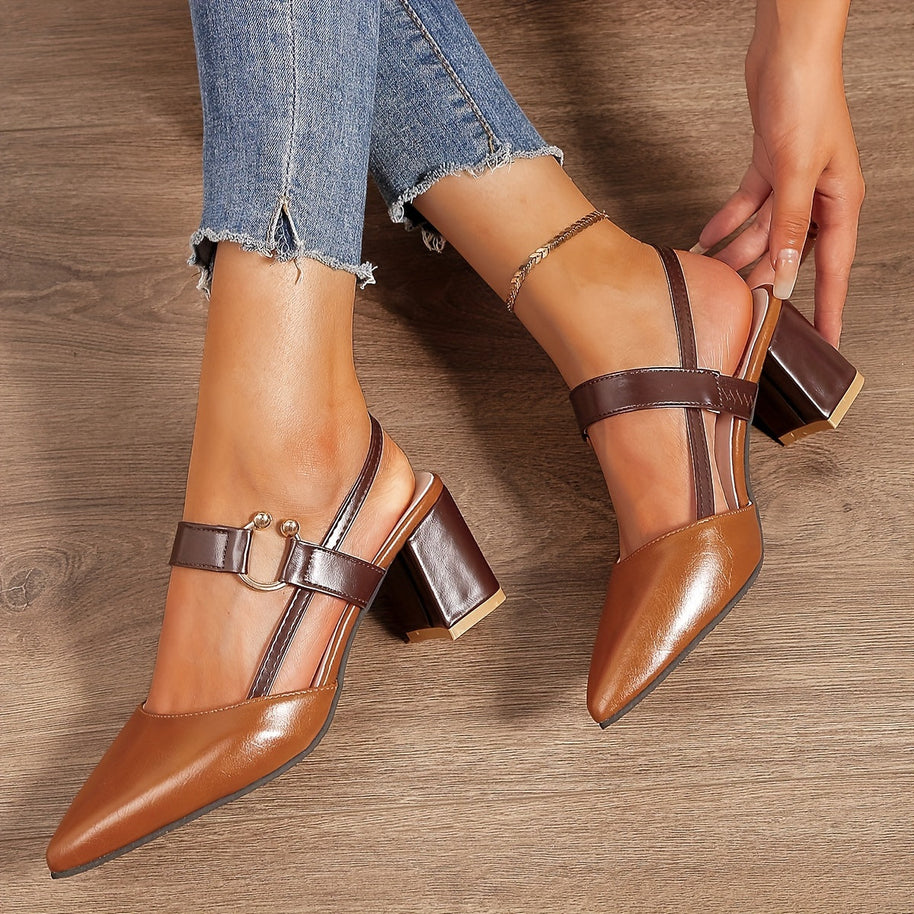 WW | zulaufende Blockabsatz-Schuhe für Frauen