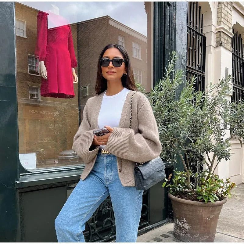 WW | Gestrickte Strickjacke