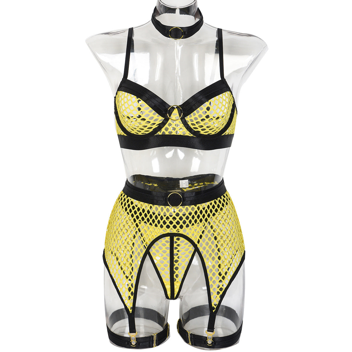 WW Unterwäsche mit großem Mesh-Einsatz und Stahlring-Halterung