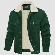 WW | Herren Winterjacke mit Knopfleiste und Kragen Design