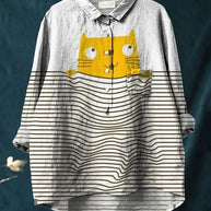 WW | Katzenkunst Auf Weißem T-Shirt