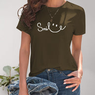 WW | Smile Rundhals Kurzarm T-Shirt