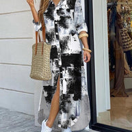 WW | Frühjahr und Sommermode sexy Bluse langer Rock Kleid