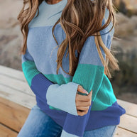WW | Gestreifte Gestrickte Damen Tops Stilvoll und Bequem