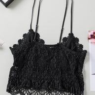 WW | V-Ausschnitt Spitze Cropped Cami