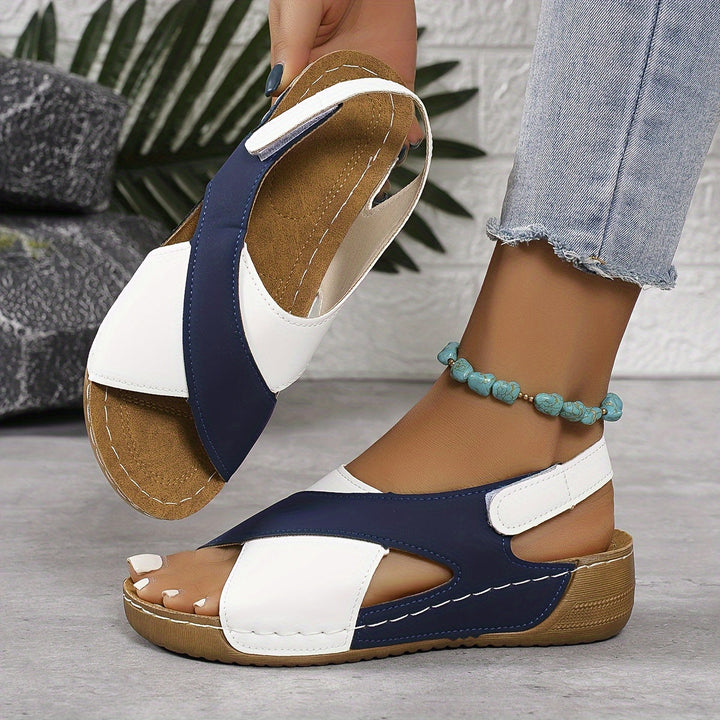 W&W Mode | Moderne Farbblock Sandalen