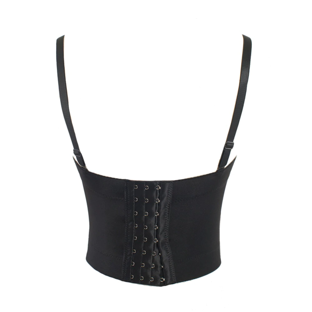 WW | Schwarzes Sternen-Crop-Top