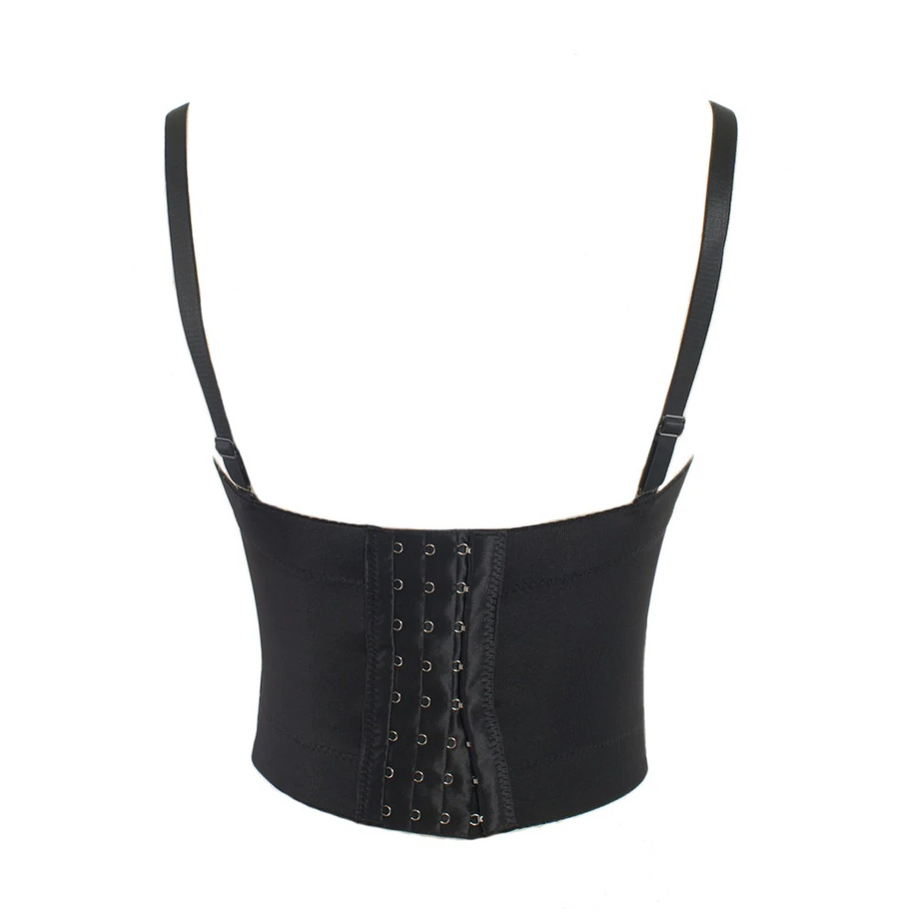 WW | Schwarzes Sternen-Crop-Top
