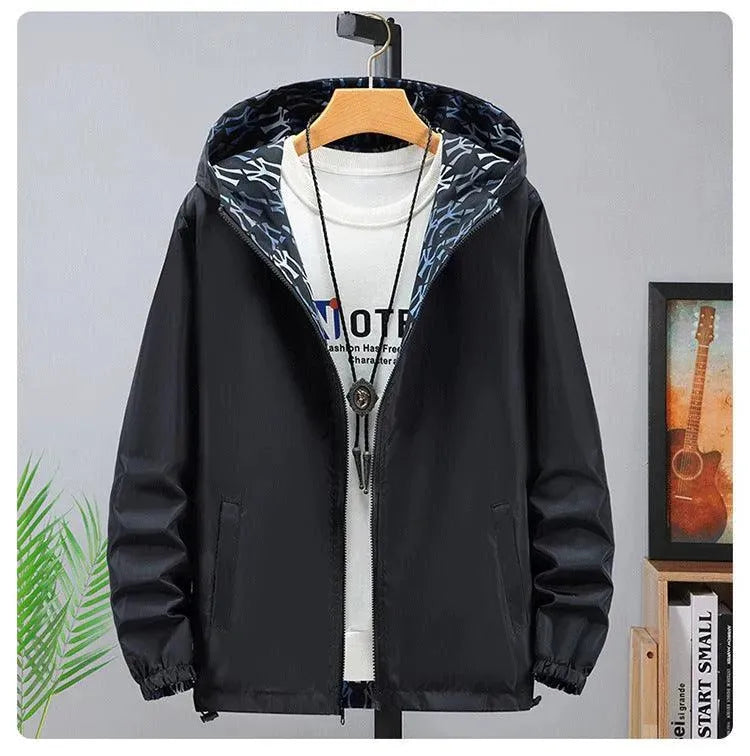 W&W Mode | Umkehrbare Herrenjacke mit Camouflage-Druck
