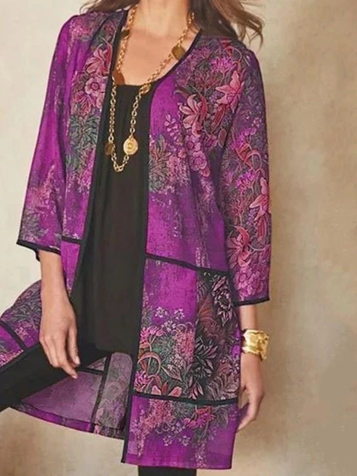 W&W | Classy UV-Schutz Druck Sonnenschutz Shirt Bluse