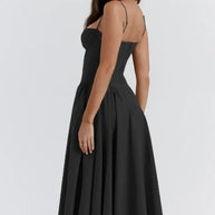 Midikleid in Korsettform