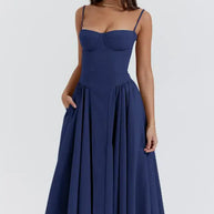 Midikleid in Korsettform