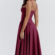 Midikleid in Korsettform