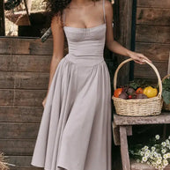 Midikleid in Korsettform