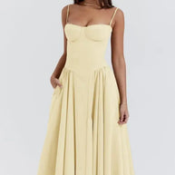 Midikleid in Korsettform