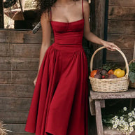 Midikleid in Korsettform