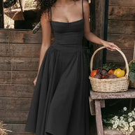 Midikleid in Korsettform