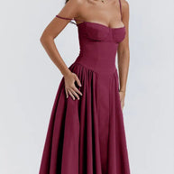 Midikleid in Korsettform