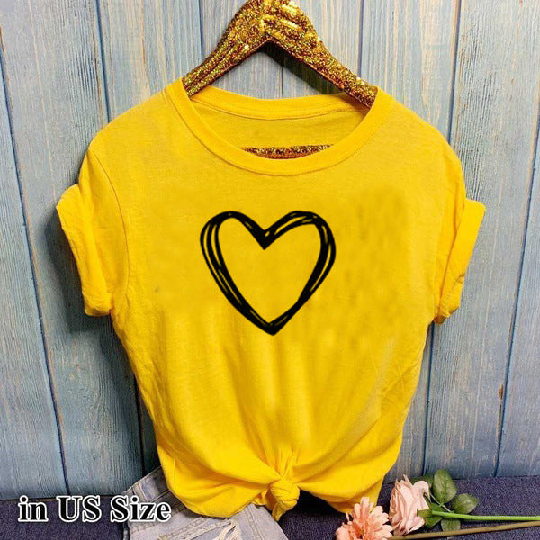 WW | Herzmuster Damen T-shirt Mit Kurzen Ärmeln
