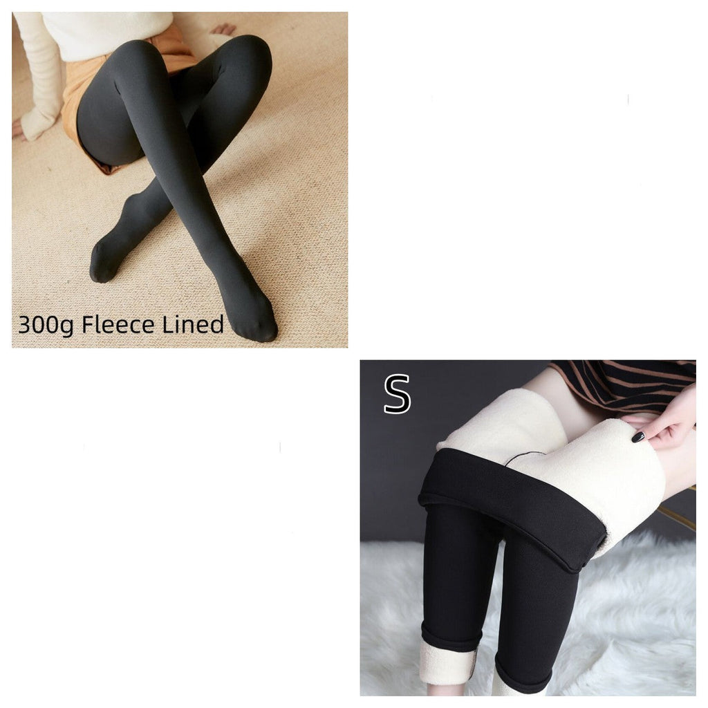 WW | Dicke Fleece Leggings Mit Transparentem Design