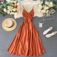 WW | Goddess Ankle Binding Taille Kleid
