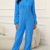 WW | Kapuzen-Lounge-Jumpsuit Für Stilvollen Winterkomfort Für Frauen