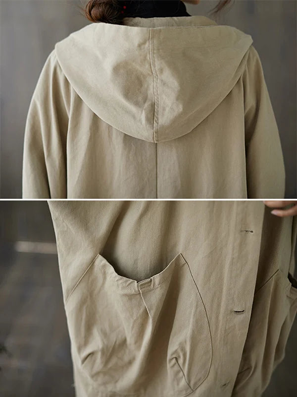 WW | Langer Wasserdichter Trenchcoat Mantel