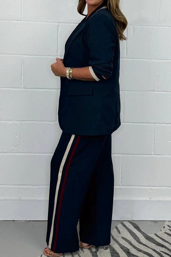 WW | Stilvolle Herbst Schicke Blazer und Hose Set für Frauen