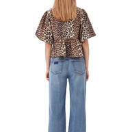 WW | Bluse mit Puffärmeln und Schleifendetail für Damen
