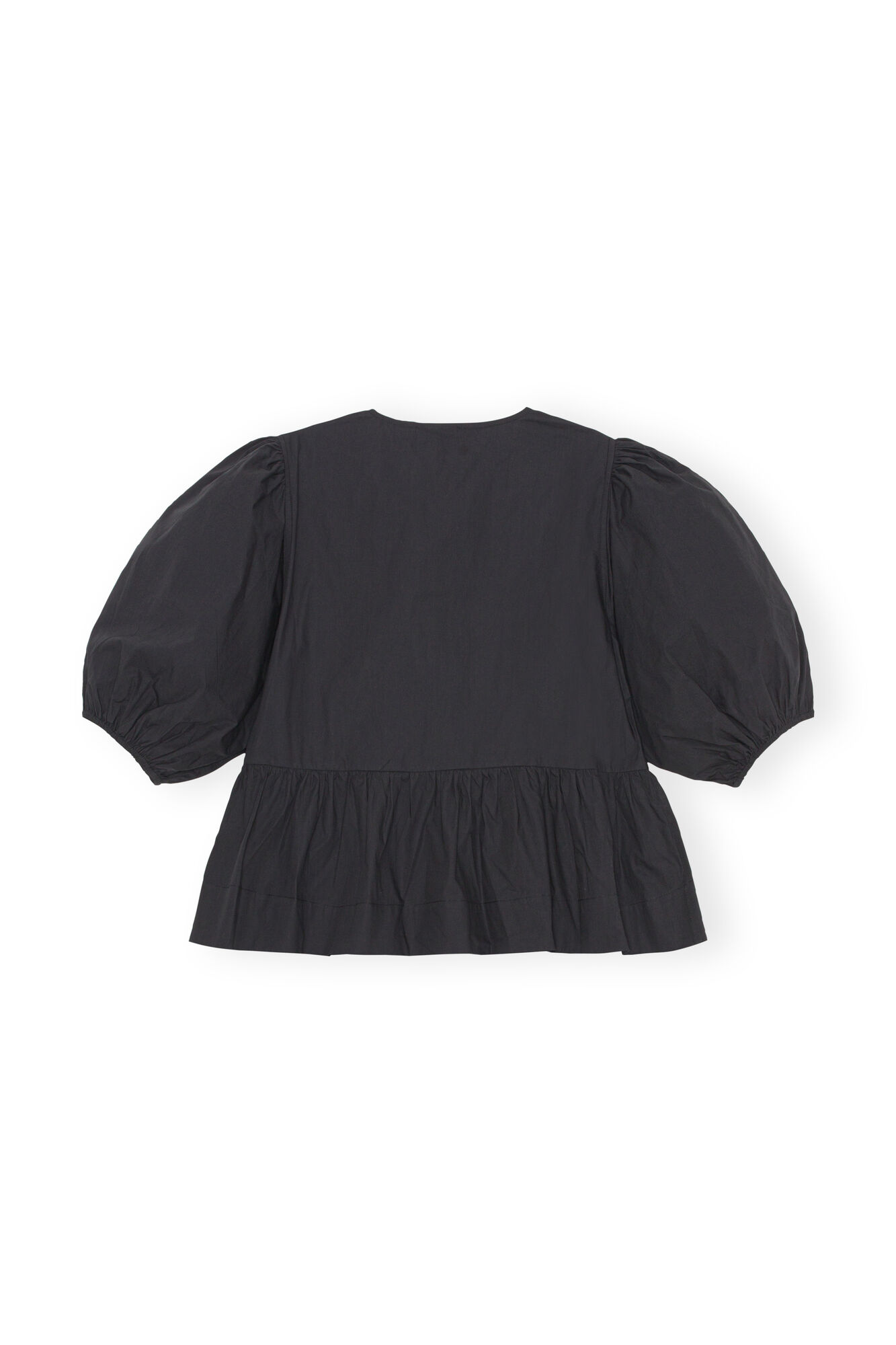 WW | Bluse mit Puffärmeln und Schleifendetail für Damen
