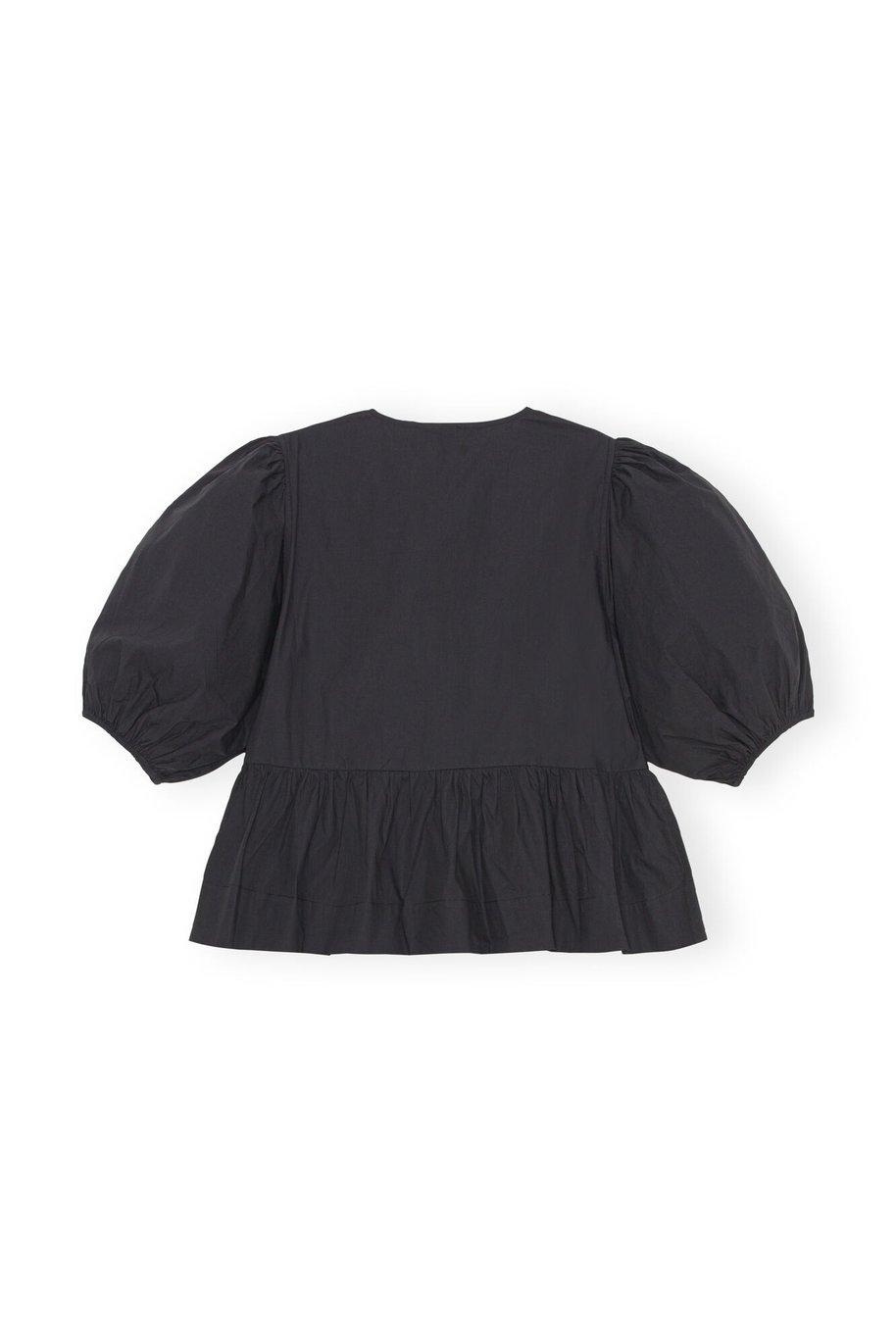 WW | Bluse mit Puffärmeln und Schleifendetail für Damen