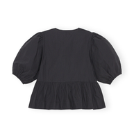 WW | Bluse mit Puffärmeln und Schleifendetail für Damen