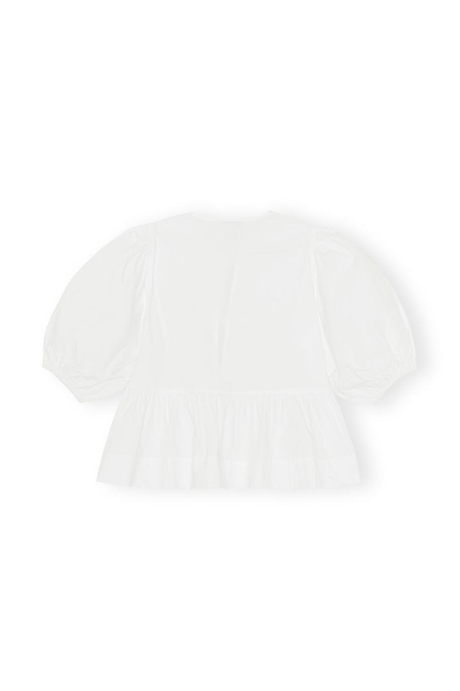 WW | Bluse mit Puffärmeln und Schleifendetail für Damen