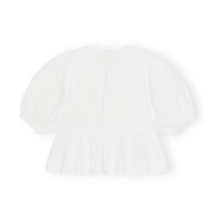 WW | Bluse mit Puffärmeln und Schleifendetail für Damen
