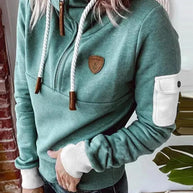 WW | Lässiges Sweatshirt mit Halbem Reißverschluss