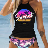 WW | Badeanzug-Set mit Palmenmotiv