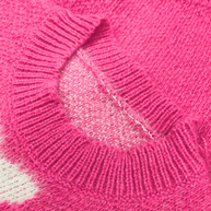 – Strickpullover mit Herz-Print