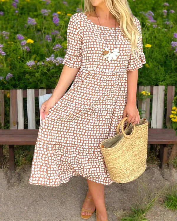 WW | Stijlvolle Sommerkleid Mit Punkten