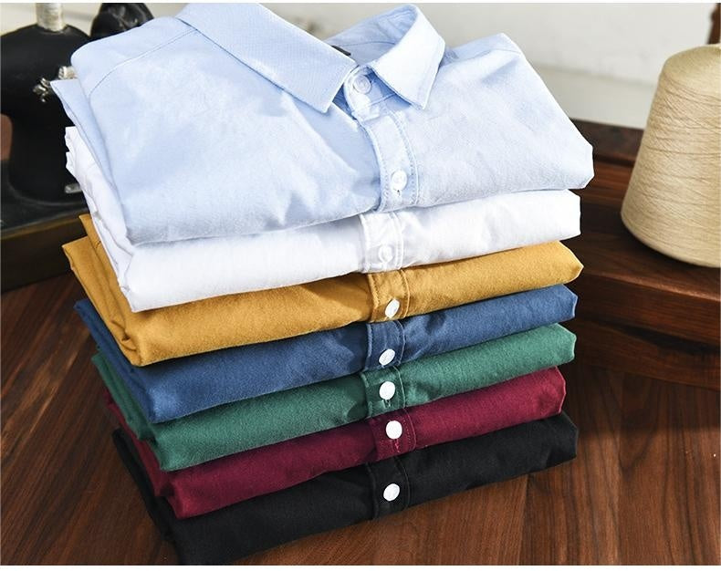 W&W Mode | Atmungsaktives Herren Oxford Hemd Aus Baumwolle Klassisch, Vielseitig & Komfortabel