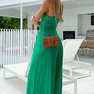 Eleganter und sexy Rückenfreier Träger-Jumpsuit