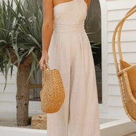 Eleganter und sexy Rückenfreier Träger-Jumpsuit