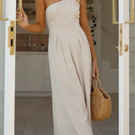 Eleganter und sexy Rückenfreier Träger-Jumpsuit