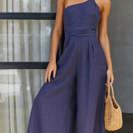 Eleganter und sexy Rückenfreier Träger-Jumpsuit