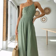 Eleganter und sexy Rückenfreier Träger-Jumpsuit