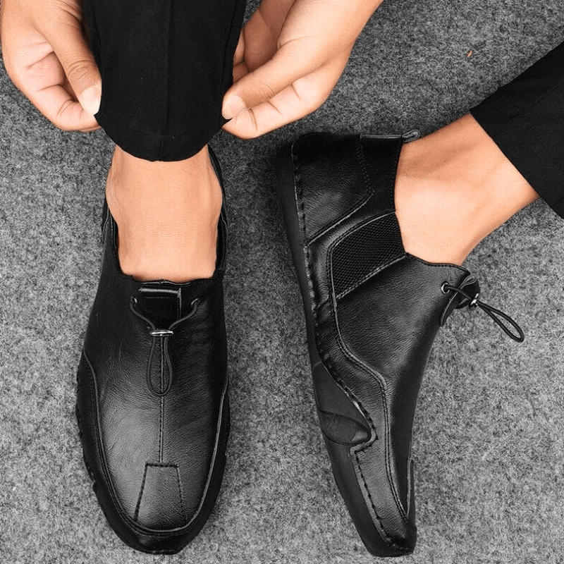 W&W Mode | Herren Schuhe Echtes Leder Herren Slipper Komfortabel & Trendy